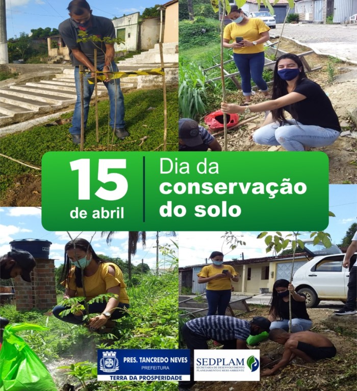 Dia da conservação do solo. Departamento de Meio Ambiente da SEDPLAM